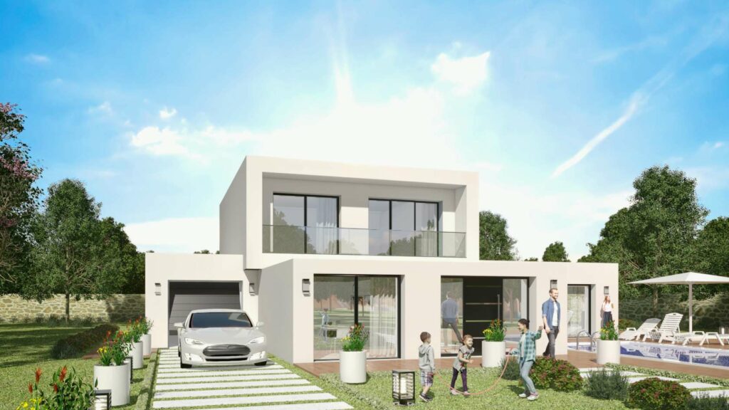 Maison Toit Plat 100m²